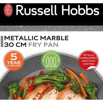 Russell Hobbs Сковорода RH028011EU7, 30см, 0.860кг, Алюминий, Антипригарное покрытие, Подходит для индукции (RH028011EU7)