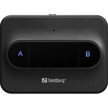 Sandberg Bluetooth adapteris 450-13, 5.3, 10m, 1 avots uz 2 austiņām, 3.5mm, USB-C, līdz 6h, līdz 3h (450-13)