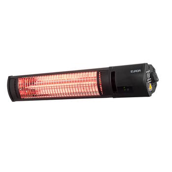 Eurom Golden 1500 Shadow инфракрасный уличный обогреватель для террасы 1500W IP65 пульт управления до 20m2 чёрный (334425)