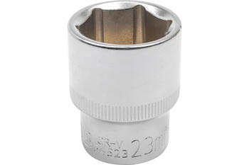 JCB JCB-54523, 6-гранная головка, 23мм, 1/2DR, CrV, метрическая, с подпружиненным шариком (JCB-54523)