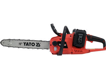 Yato цепная пила YT-828131, 36В, 16дюйм, 15м/с, 2x4.0Ач, Li-Ion, бесщеточный, двойное зарядное устройство (YT-828131)