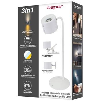 Beper Настольная лампа P201UTP303, 5V, 150lm, 2.3W, регулируемый белый свет, сенсорный выключатель, гибкий дизайн (P201UTP303)