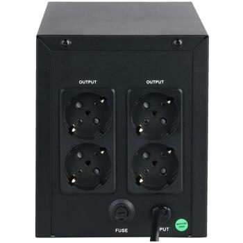 Dahua UPS DH-PFM3350-1500 1.5 кВА, 900 Вт, 4 AC выхода, 7 Ач, 13.7 В, Защита питания, Синусоидальная волна (DH-PFM3350-1500)