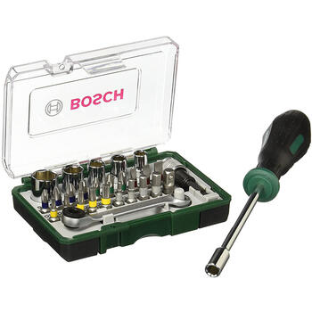 Набор бит с отверткой 27шт. 2607017331 BOSCH (2607017331)