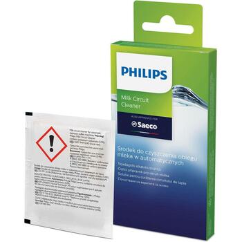 Philips Очиститель молочной системы CA6705/10, 6x1.6g, 6 пакетиков, защищает контуры, улучшает вкус кофе (CA6705/10)
