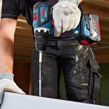 Bosch GSR 18V-65 06019N3232, 2x5,0Ah, 18V, 63Nm, 0-2100min-1, 13mm, 35mm, 2 pārnesumi, LED, Kickback Control, L-Boxx (06019N3232)