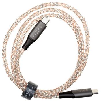 Fixed Lādēšanas kabelis USB-C/USB-C, FIXDLED-CC-RA, 60W, RGB apgaismojums, 1.2m (FIXDLED-CC-RA)