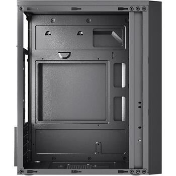Sbox Datoru korpuss PCC-12 + PSU-400, 2x3,5 collas, 1x2,5 collas, 2x USB 2.0, HD audio, 4 PCI, GPU 250mm, CPU 140mm (PCC-12 + PSU-400)