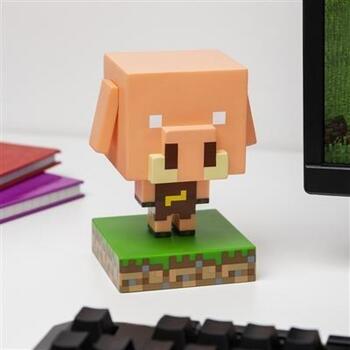 Paladone Minecraft Piglin иконка свет PP14431MCF, 12см, 2xAAA, LED, пластик, без автоотключения (PP14431MCF)