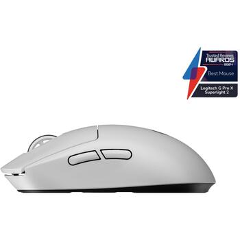 Logitech USB optiskā pele PRO X SUPERLIGHT 2 910-006638, 32000 DPI, 5 pogas, 0.5 ms, 95h akumulatora darbības laiks (910-006638)