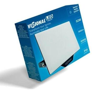 Visional LED-прожектор VS122-50W-40K 50W, 5500Lm, 4000K, IP65, 120°, AC220-240V, без датчика (VS122-50W-40K)