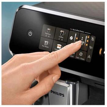 Philips Кофеварка EP2330/10, 15 бар, 1.8L, 12 чашек, 2 компонента, LatteGo, SilentBrew, керамические жернова (EP2330/10)