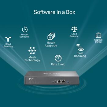 TP-Link Omada OC300 контроллер, 2x1GbE, USB 3.0, 500 ТД, 100 коммутаторов, 100 маршрутизаторов, облачный доступ (OC300)