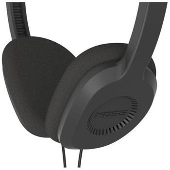Koss Austiņas UR23iK 195083, 3.5mm, 34Ω, 94dB, On-Ear, Mikrofons, Melna, Augstāka līmeņa izolācija, Vienpieskāriena mikrofons (195083)