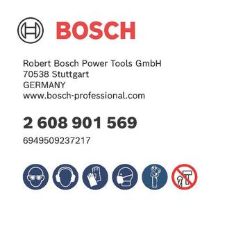 Urbjmašīnām/skrūvgriežiem, triecienurbjmašīnām/triecienskrūvgriežiem PRO TILE PC PLUS CAURUMZĀĢIS BOSCH 2608901569 (2608901569)