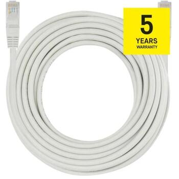 Emos UTP Patch Cable CAT5E S9126, 10 м, 8 проводов, RJ45/RJ45, серый, PVC, 1000 Base-T (S9126)