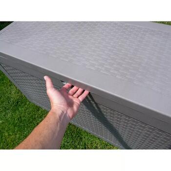 Keter Samoa Rattan Box 29209570587, 270л, 117x45x57см, плетение ротанг, с колесиками (29209570587)