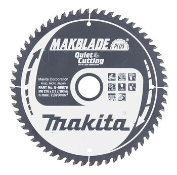 T.C.T. Zāģripa MAKBLADE PLUS 216X2.1X30mm 5° T60, B-08676 MAKITA (B-08676)