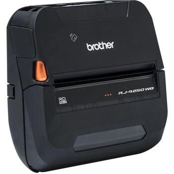 Принтер этикеток Brother RJ-4250WB, 203 x 203 DPI, 127 мм/сек, проводной и беспроводной, Wi-Fi, Bluetooth, USB, Li-Ion аккумулятор (RJ-4250WB)