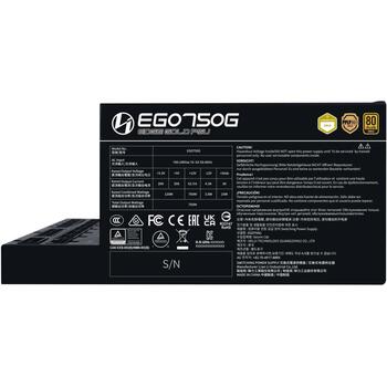 Lian Li Datora barošanas bloks EDGE GOLD 750 G9P.EG0750G.B000.EU, 750W, 80 PLUS Gold, pilnībā modulārs, USB centrmezgls (G9P.EG0750G.B000.EU)