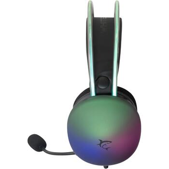 White Shark Провода игровые наушники FIREFLY-B, 250g, 20-20000Hz, 117dB, 2x3.5mm, USB, 50mm, RGB подсветка (FIREFLY-B)