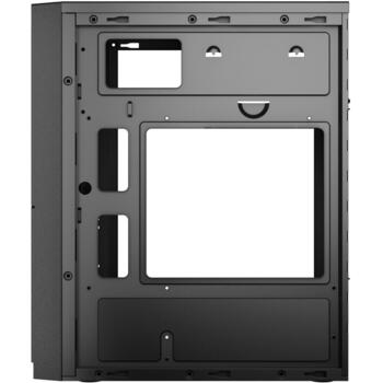 Sbox Datoru korpuss PCC-12 + PSU-400, 2x3,5 collas, 1x2,5 collas, 2x USB 2.0, HD audio, 4 PCI, GPU 250mm, CPU 140mm (PCC-12 + PSU-400)