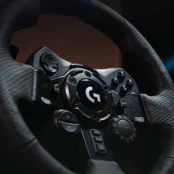 Logitech Руль G923/941-000149, угол поворота 900°, USB 2.0, педали 3100 г, 150 МБ свободного места, черный (941-000149)