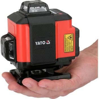 Yato Лазерный уровень YT-30424, 30 м, ±2 мм/10 м, ±3°, 508-530 нм, ≤1 мВт, класс 2, IP54, 3600 мАч, 3,7 В, 3 ч, от -10 до +40 °C (YT-30424)
