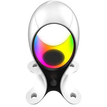 Subsonic SA5682 Electra 4-in-1 austiņu statīvs, 2xUSB-A, 1xUSB-C, RGB LED, galda lampa, figūriņu displejs (SA5682)