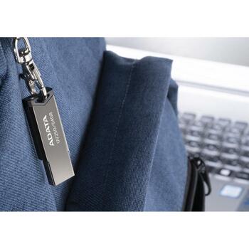 Adata USB флеш-накопитель AUV250-16G-RBK, 16 ГБ, USB Type-A, USB 2.0, без крышки, серебристый (AUV250-16G-RBK)