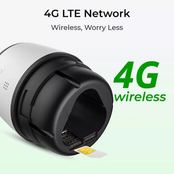 Уличная умная 2K 4G LTE беспроводная аккумуляторная камера наблюдения с детекцией движения и цветным ночным видением Белая Go Series G330 B4GB2K01 Reolink (B4GB2K01)