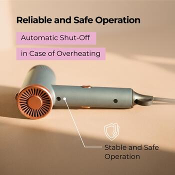 Ray Battler matu fēns RB 1011, 1500 W, 2 temperatūras, 1 uzgalis, 1,8 m vads, kompakts dizains, vēsā gaisa plūsma (RB 1011)