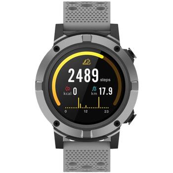 Denver Умные часы SW-660 616111100080, 500 мАч, IP68, 3,3 см, Bluetooth, USB, сенсорный, серый ремешок (616111100080)