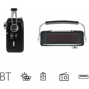 Manta Портативное радио RDI918B, 5W RMS, Bluetooth 5.0, MP3, AUX, MicroSD до 32GB, USB, 110-20000Hz, до 10ч работы от аккумулятора (RDI918B)