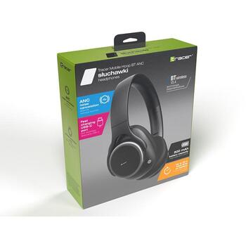 Tracer Bezvadu austiņas TRASLU47787, 32Ω, 20Hz-20KHz, 500mAh, līdz 30h, ANC, USB-C uzlāde, brīvroku zvani, salokāmas (TRASLU47787)