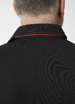 Helly Hansen рубашка поло Kensington Tech 79248_991-M, 185 g/m², UPF 40+, 100% полиамид, черный, M, застежка на пуговицах (79248_991-M)