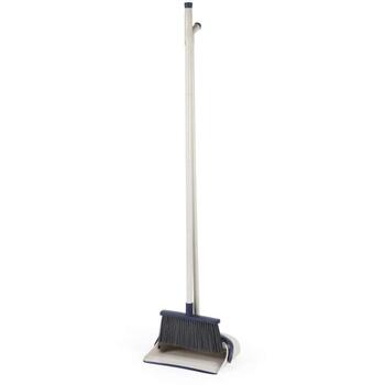 Beldray Совок и веник с длинной ручкой LA00000165EU7, 66-120см, серый, эффективный сбор пыли, компактное хранение (LA00000165EU7)