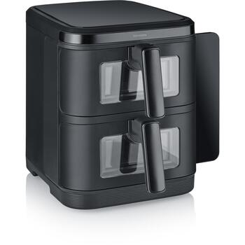 Severin Gaisa fritieris FR 002468, 2800W, 2 grozi, 9 programmas, 2x5.5l, skārienekrāns, mazgājamas daļas (FR 002468)