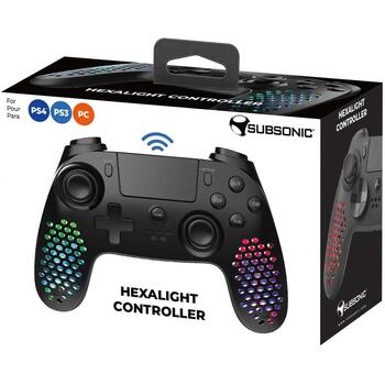Subsonic Hexalight Controller SA5654, черный, Bluetooth: Да, программируемые RGB LED огни, 2-сторонний крестик (SA5654)