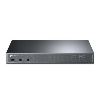 TP-LINK TL-SL1311MP настольный коммутатор, 8x10/100Mbps PoE+, 2xGigabit RJ45, 1xGigabit SFP, 124W, 7.6Gbps, неуправляемый (TL-SL1311MP)