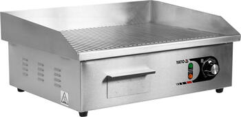 Yato elektriskais galda grils YG-04587, 3000W, 230V, 50-300°C, 555x350mm, 9mm, nerūsējošais tērauds, mehānisks, termostats (YG-04587)