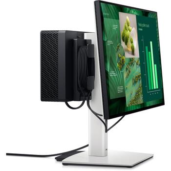 Dell подставка для монитора CFS25 482-BBFB, 19-27 дюймов, 5,8 кг, VESA 100x100mm, регулируемая высота, серебристый цвет (482-BBFB)