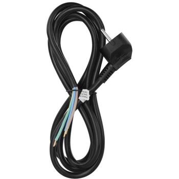 Emos Кабель питания S18322, 2м, 3x1,5мм2, черный, PVC, H05VV-F 3G, 1 шт, подвешенный (S18322)