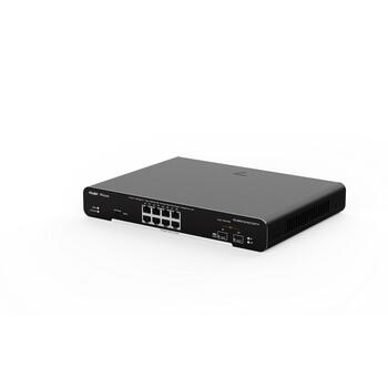 Ruijie Layer 2 Cloud-Managed Gigabit PoE+ коммутатор RG-NBS3100-8GT2SFP-P, 20 Gbps, 8x PoE+ порты, 2x SFP порты, 130W PoE бюджет (RG-NBS3100-8GT2SFP-P)