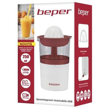 Beper Соковыжималка P102EST100, 250ml, USB зарядка, литий-ионный аккумулятор 80мин, защитная крышка (P102EST100)