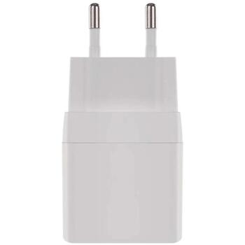 Emos Универсальное USB настенное зарядное устройство GaN V02G20, 20 Вт, 100-240 В, 2xUSB, быстрая зарядка, защита от перегрузки (V02G20)