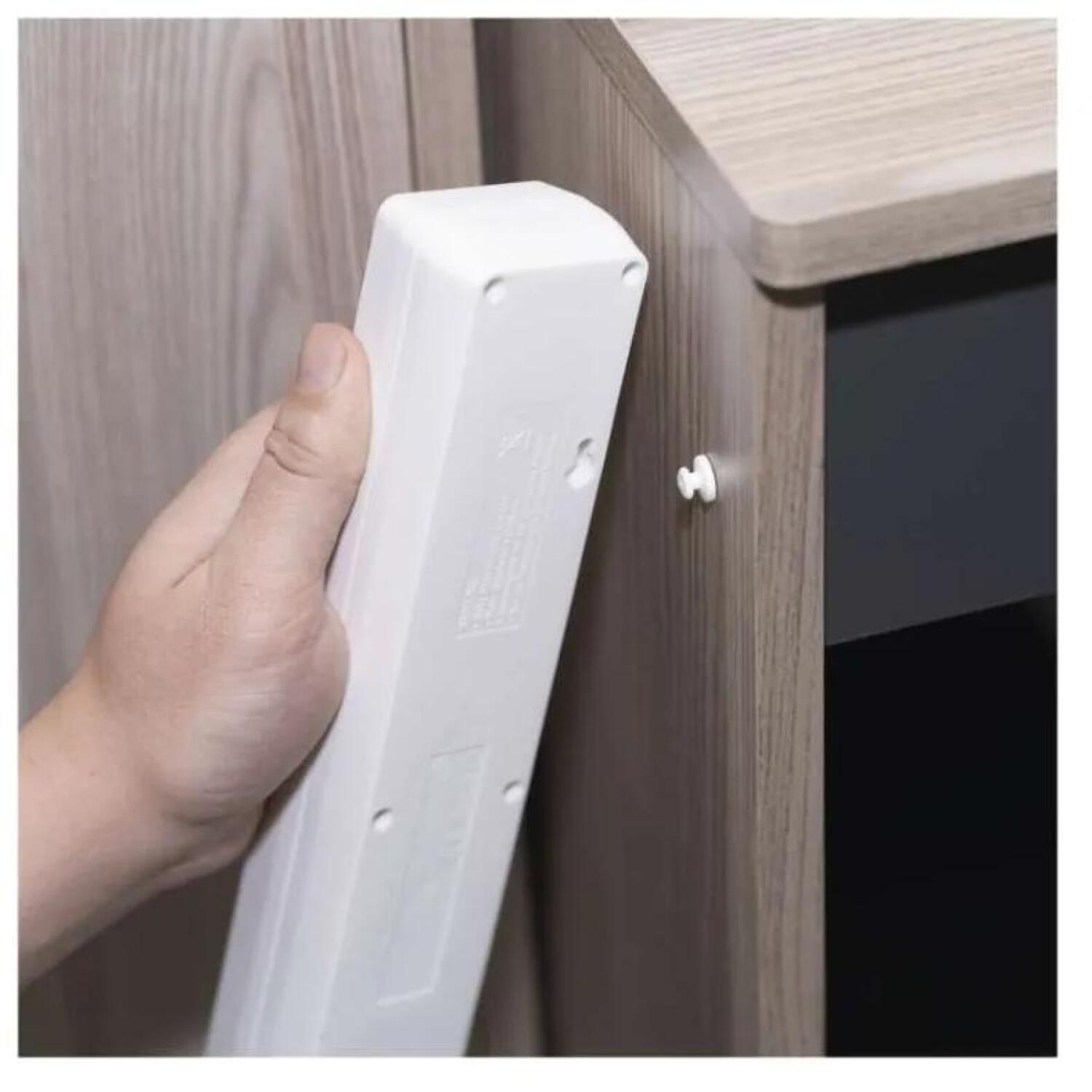 Emos Удлинитель P1322CU, 2м, 3× 2P + PE, 3680W, с выключателем, белый, 1× USB-A, 1× USB-C (P1322CU)