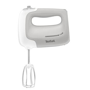 Tefal Ручной миксер HT450B38, 450 Вт, 5 скоростей, Турбо режим, Белый (HT450B38)