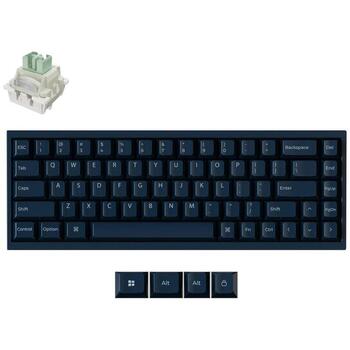 Keychron Q16HW-J1, 65% магнитная клавиатура, USB-C, 8K, керамические клавиши, Navy, QWERTY, RGB (Q16HW-J1)
