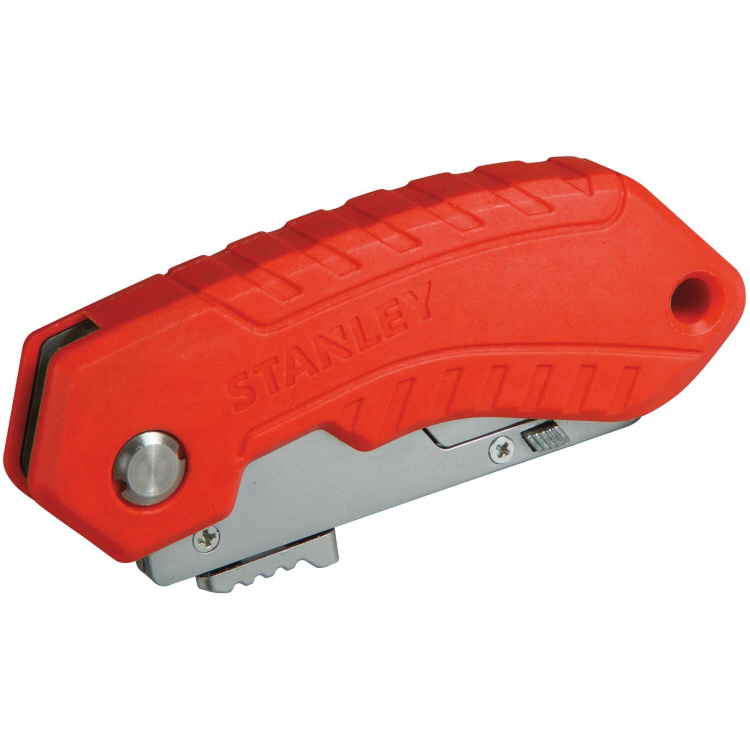 STANLEY 0-10-243 складной предохранительный нож, 170mm, 15mm, ABS, самовтягивающееся лезвие, замена без инструмента (0-10-243)